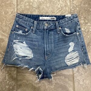 Lovers + Friends‎ Ryan High Rise Waist Jean Short Sz 25